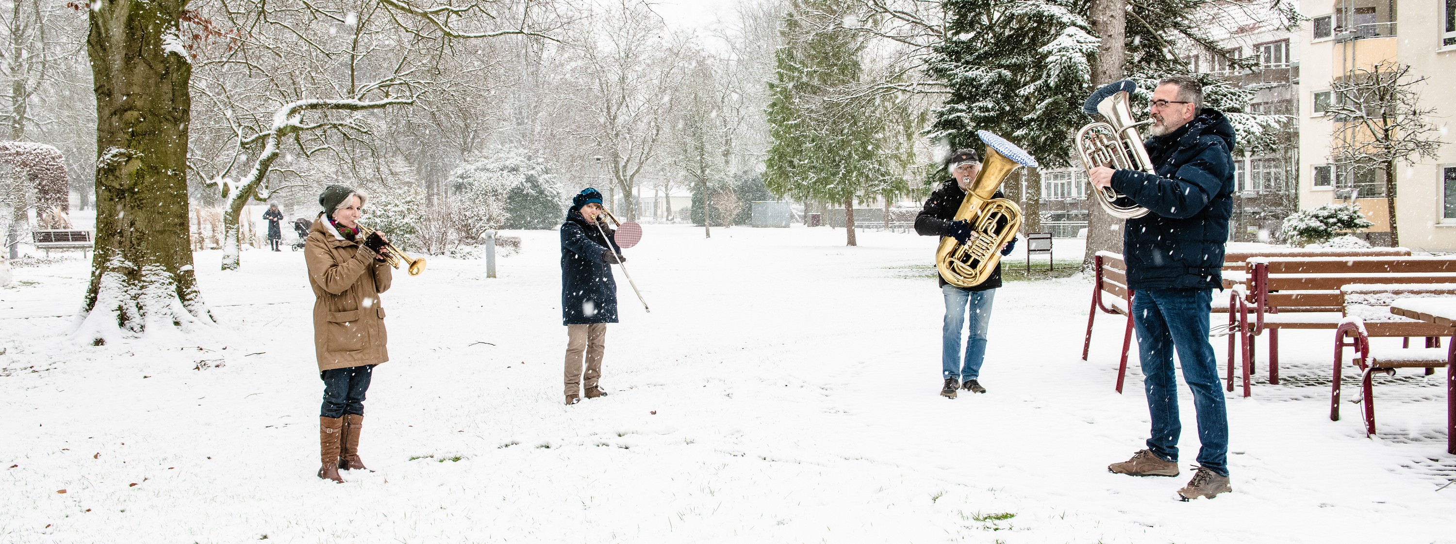 Winter-Konzert auf dem Gelände der Seniorenresidenz im Kurpark Hennef 